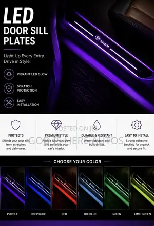 Wireless LED Welcome Pedal Lights (Door Sill Scuff Plates)