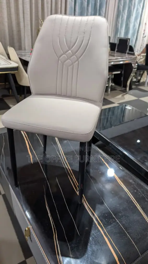 Light Grey Upholstered Dining Chair