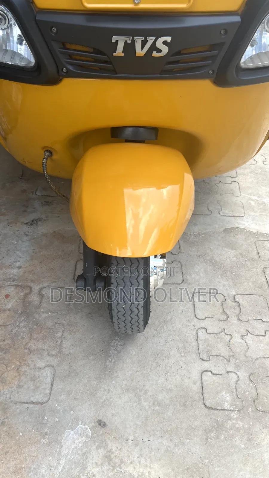 TVS King Deluxe Plus iTouch Start 2026 Yellow
