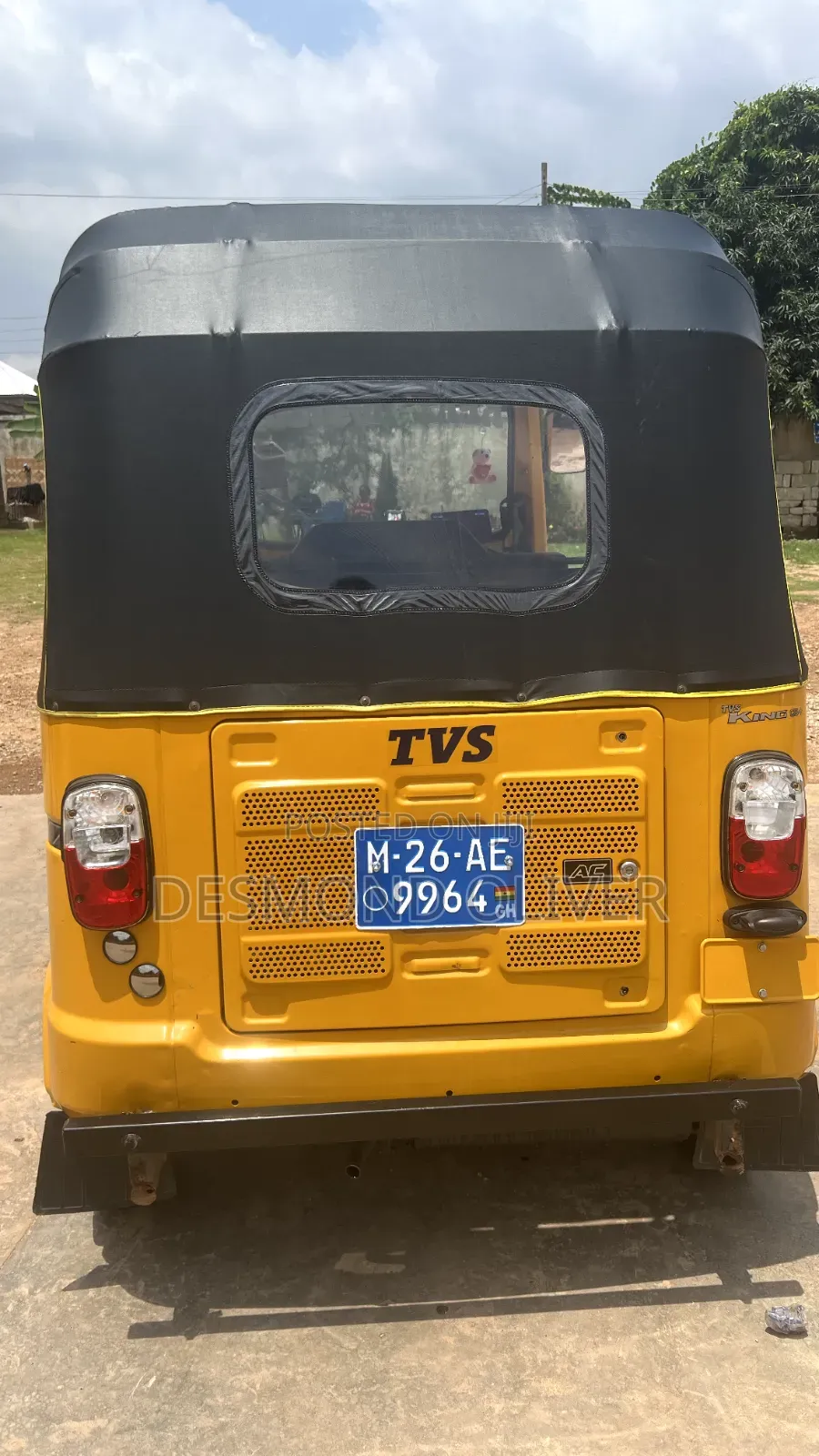 TVS King Deluxe Plus iTouch Start 2026 Yellow