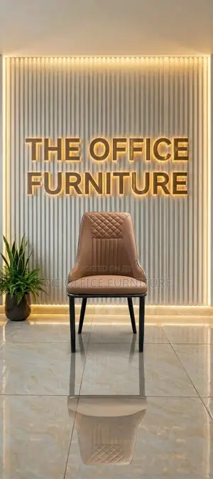 Tan High-Back Dining Chair