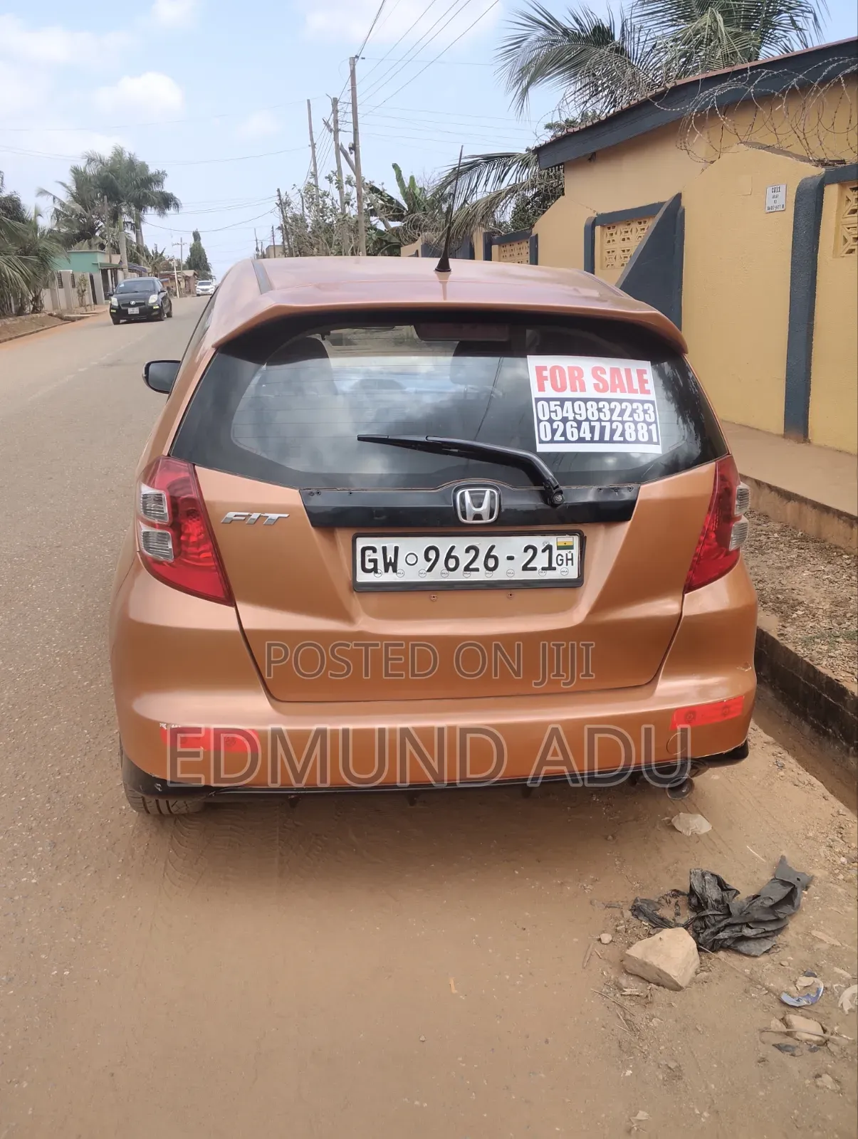 Honda Fit Sport 2011 Orange