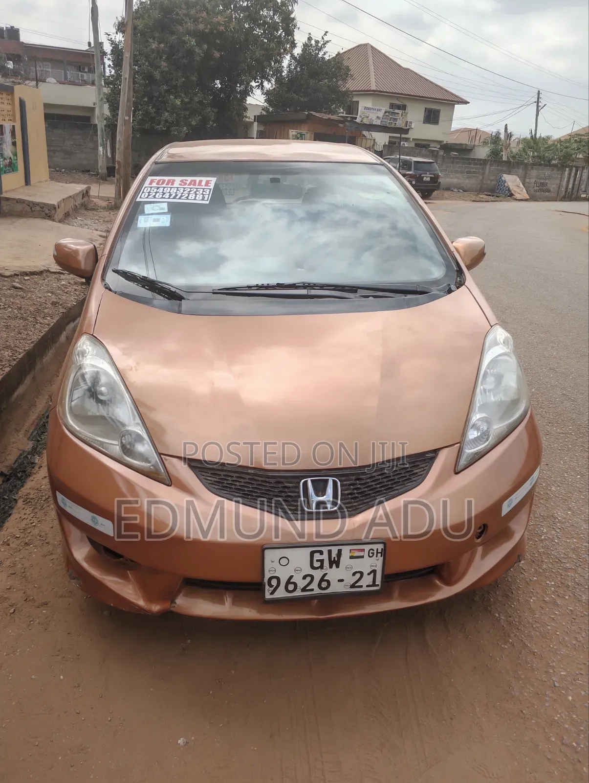 Honda Fit Sport 2011 Orange