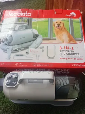 Decakila 3 in 1 Pet Groomer,Dryer and Vacuum 15kPa Suction