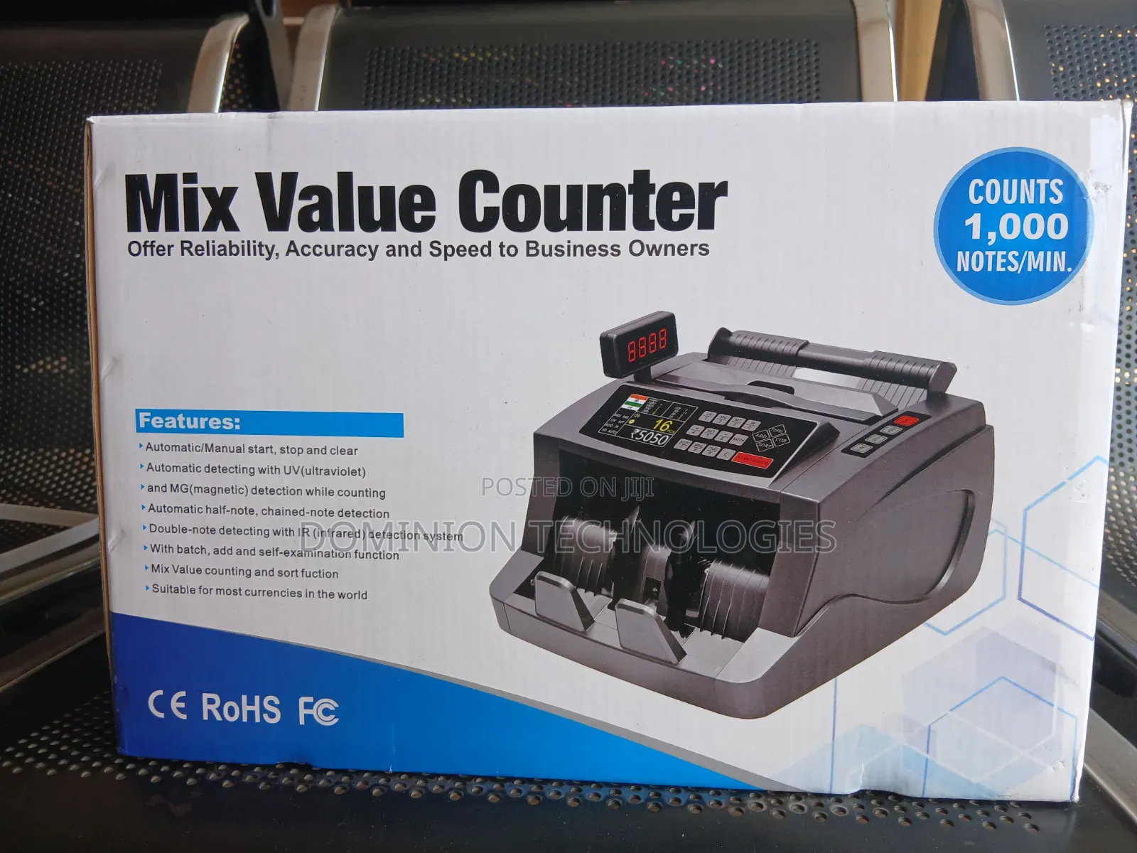Mix Value Bill Counter With Built-in Battery