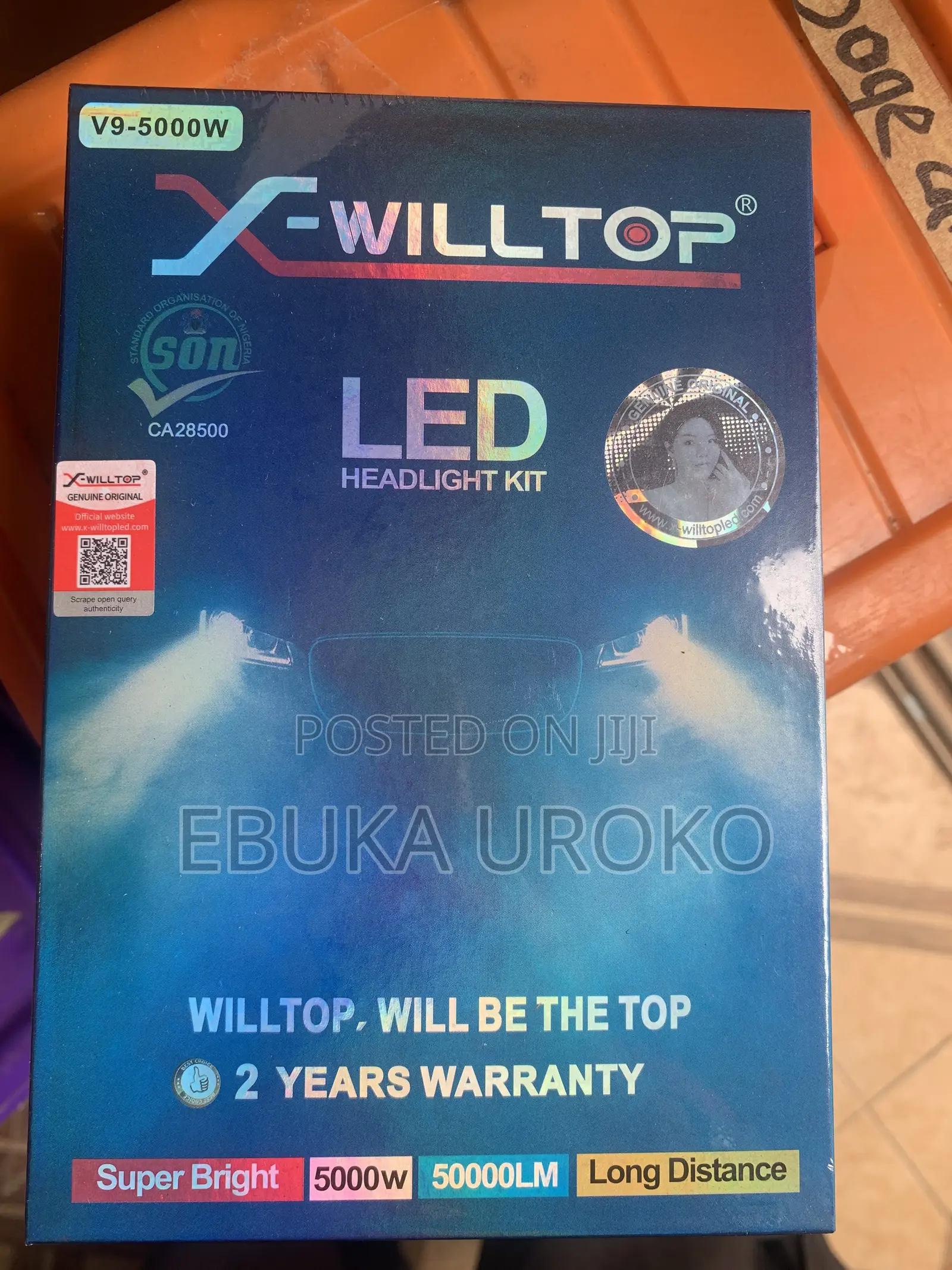 5,000 Watts Blue Light