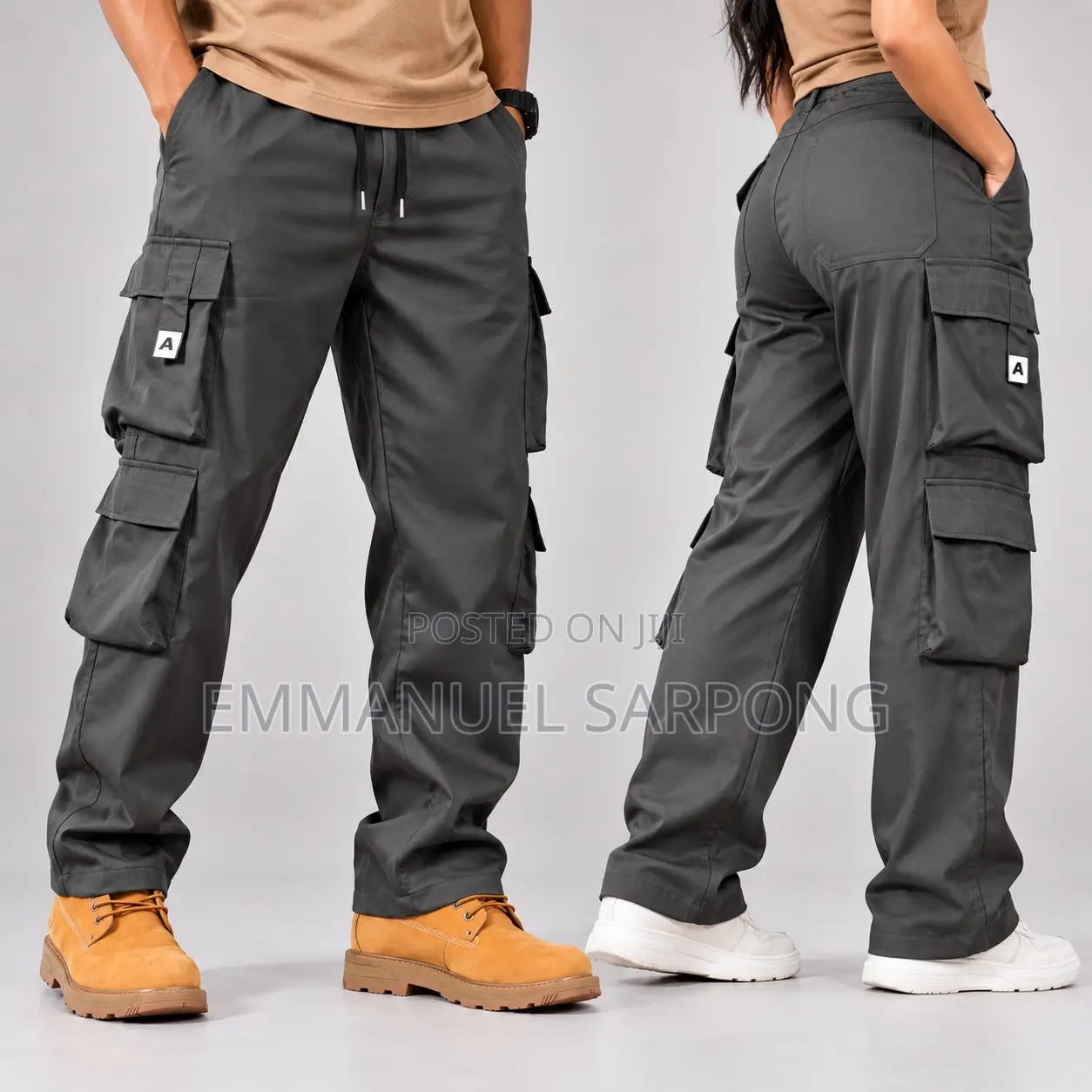 Men's & Women's Unisex Cargo Pants – Lightweight Multi-Pocket Trousers