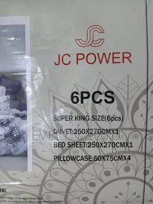Quality 6 PCS Super King Size Duvet Set