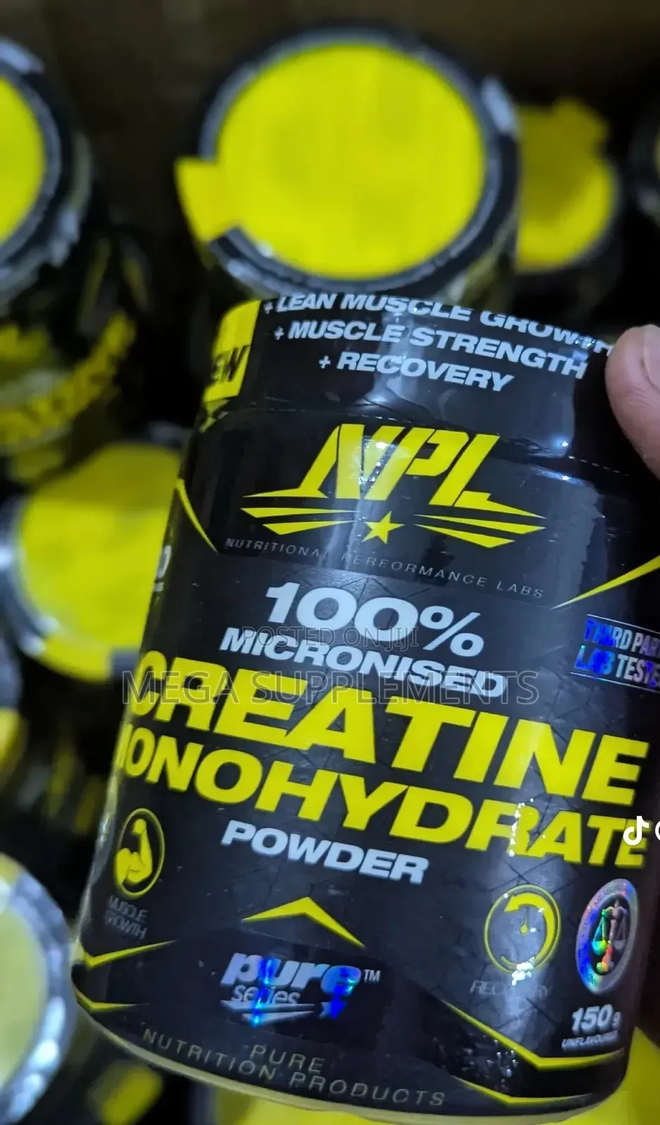 NPL Micronized Creatine Monohydrate :30 Servings 60 Servin