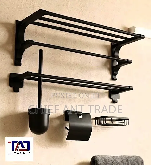 PVC Bathroom Accessories Black 505