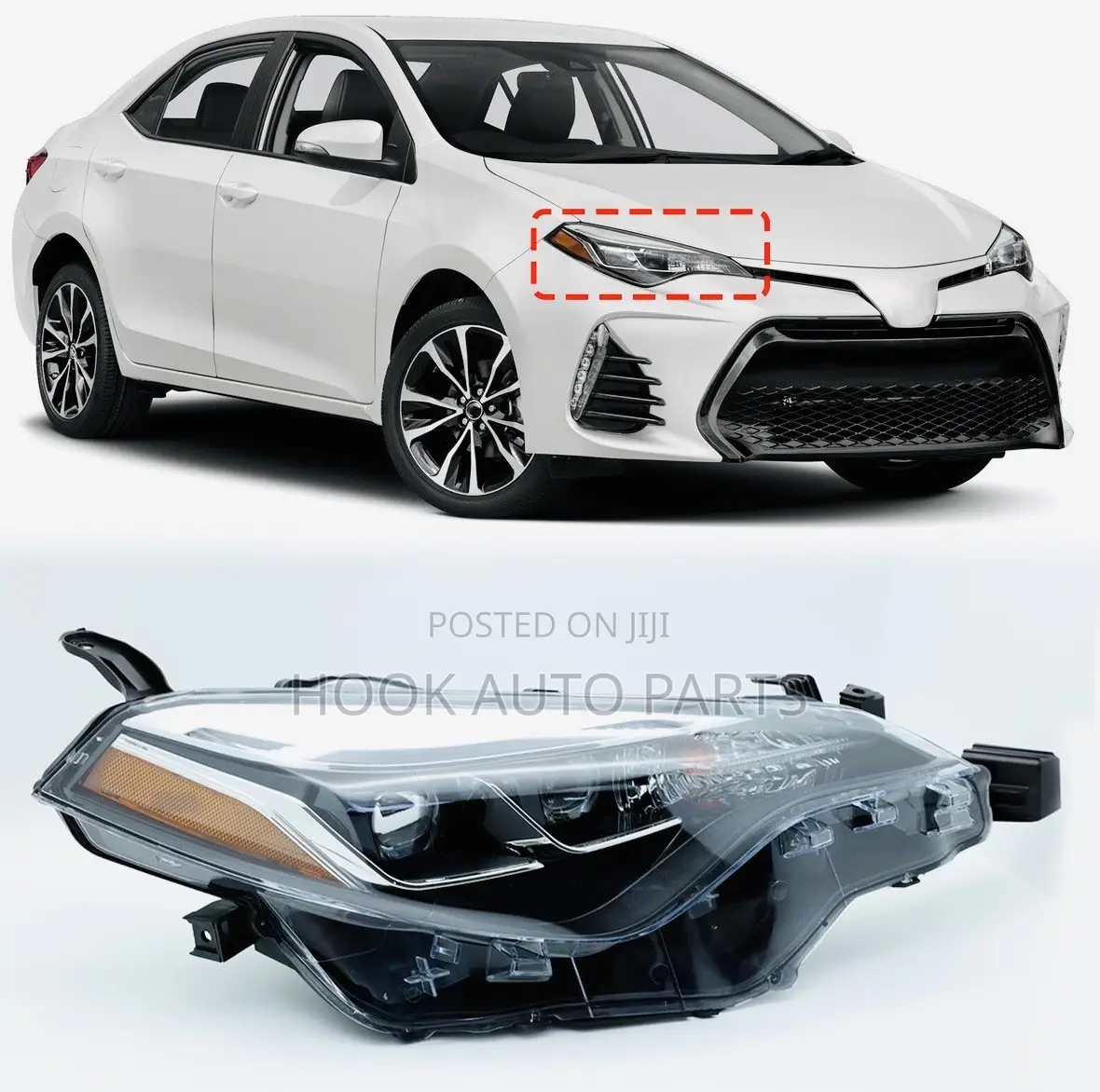 Toyota Corolla 2017, 2018, 2019 Headlight Double Yoke