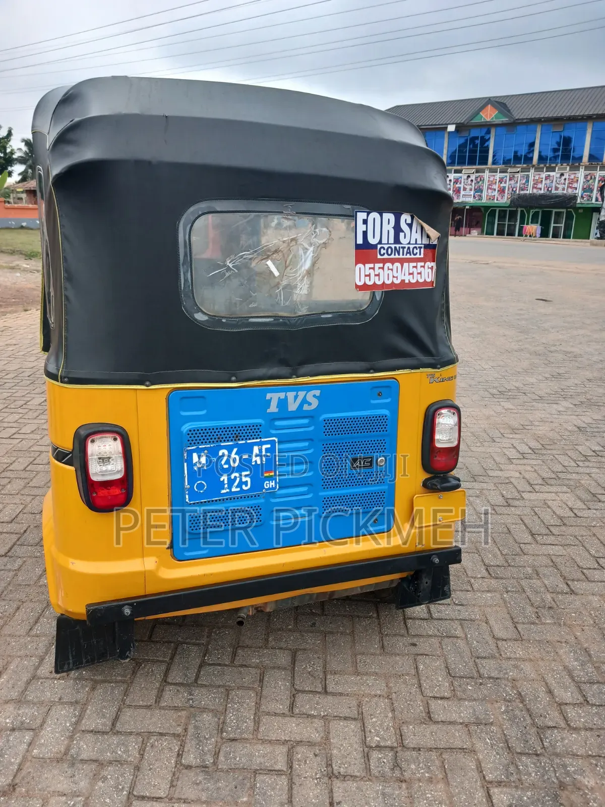 TVS King Deluxe Plus iTouch Start 2025 Yellow
