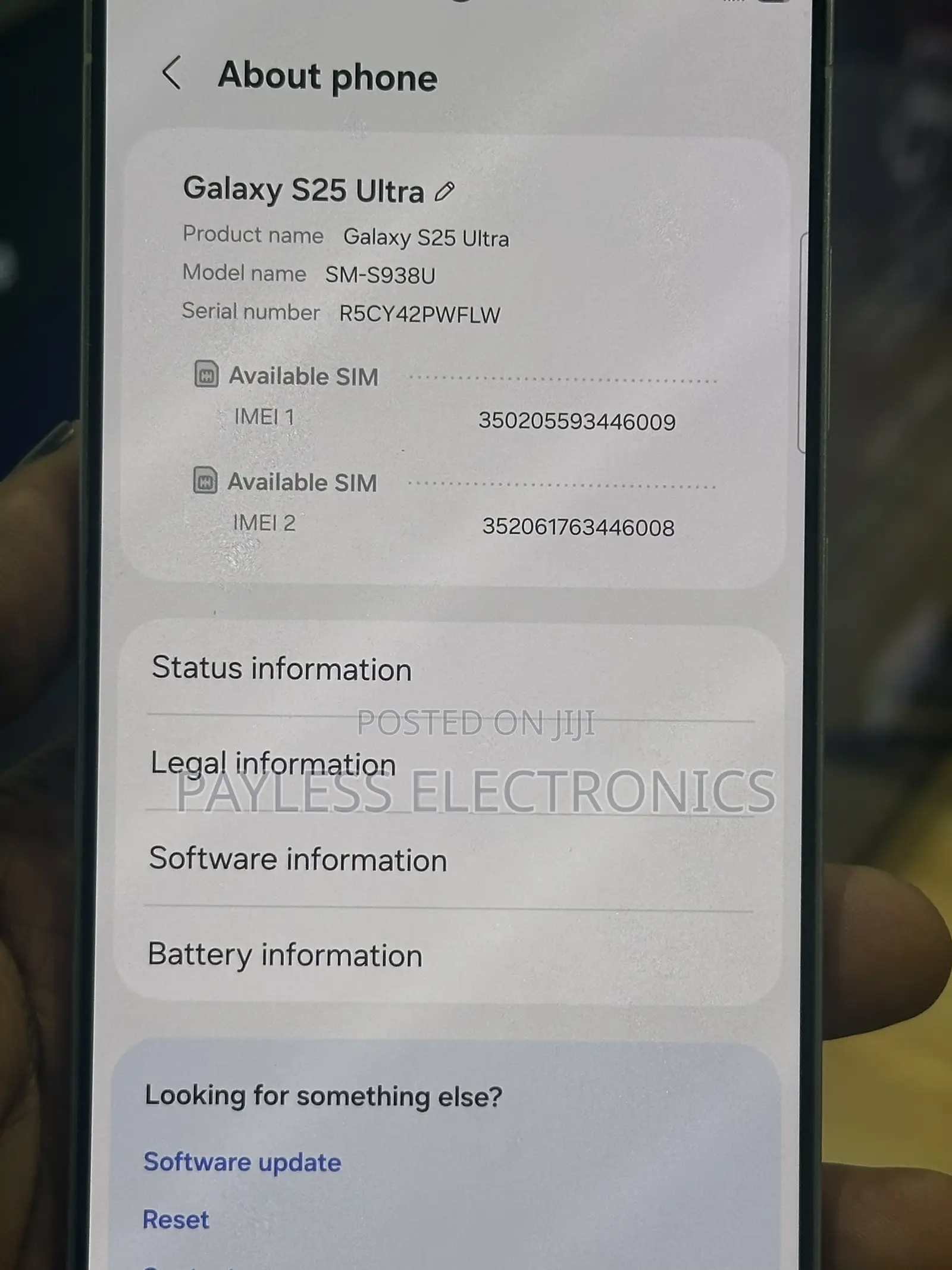 Samsung Galaxy S25 Ultra 256 GB