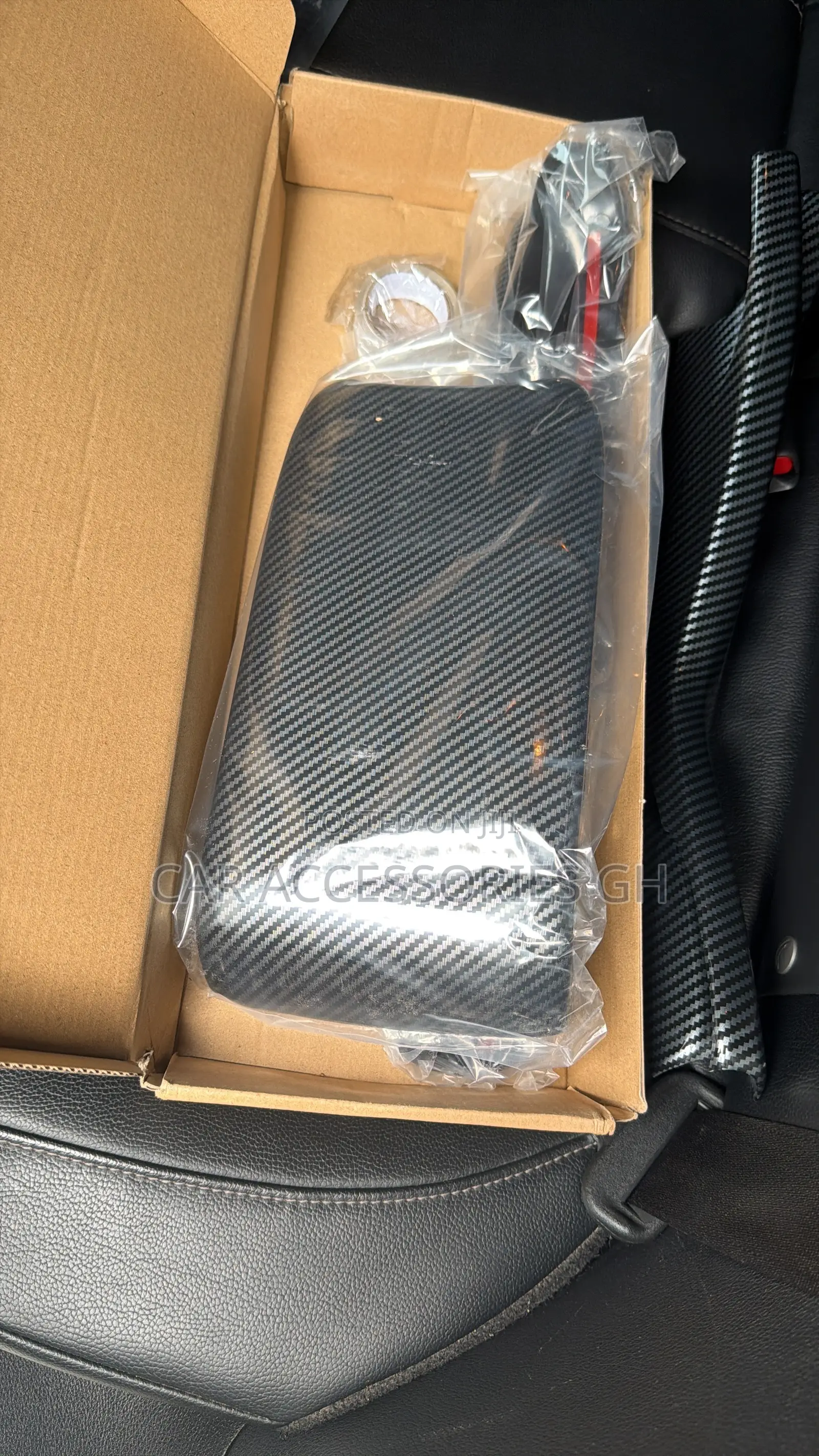 Honda Civic Carbon Fiber Center Armrest Cover