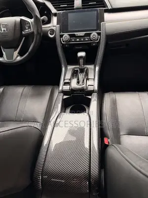 Honda Civic Carbon Fiber Center Armrest Cover