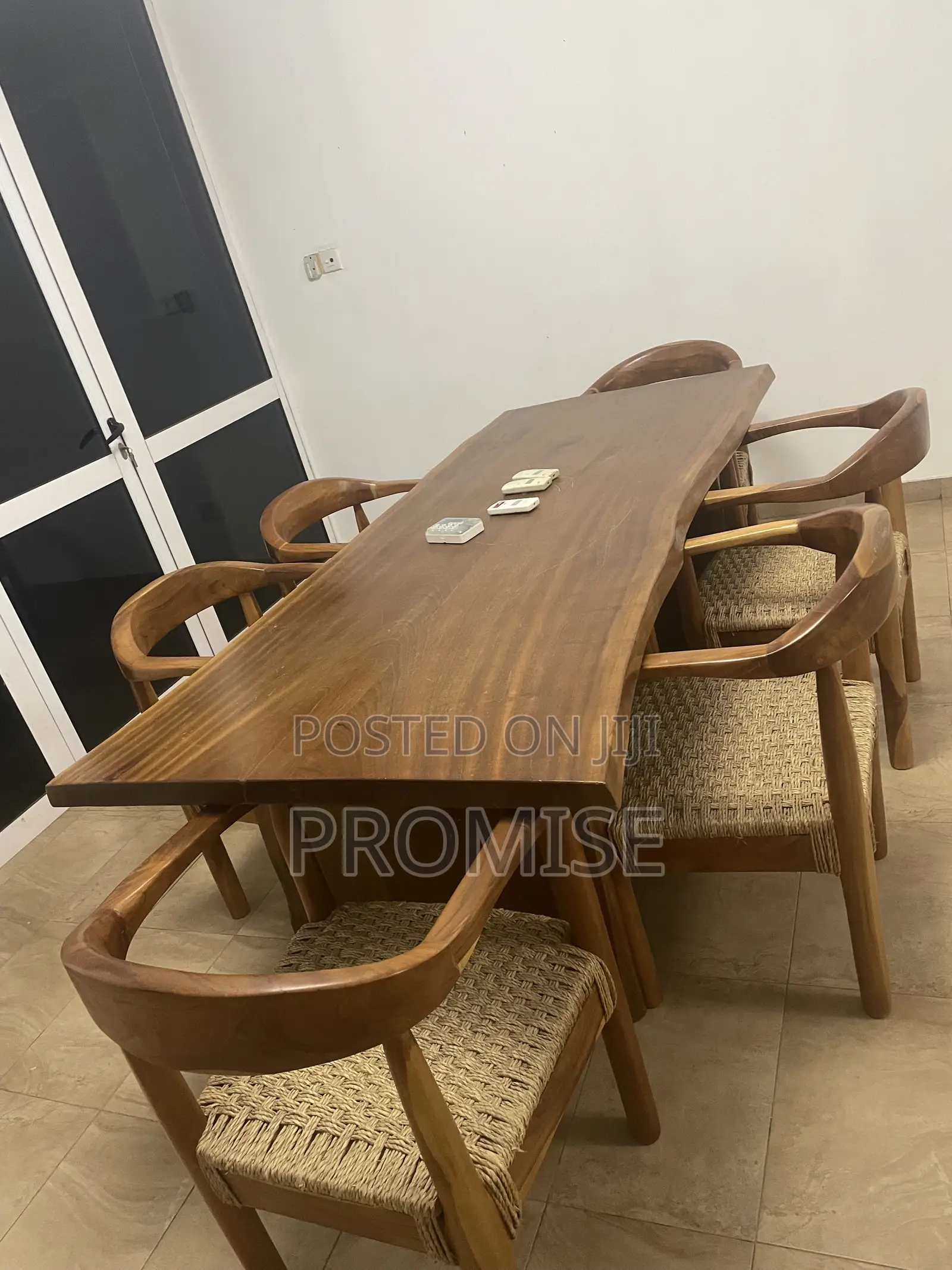 Elegant Wooden Dining Table Set With 6 Chairs