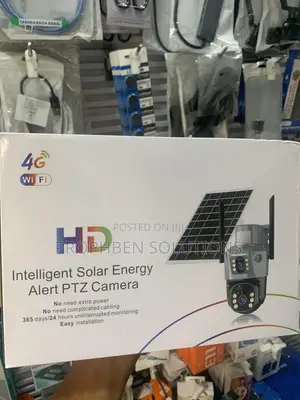4G Two Lens Solar CCTV Camera