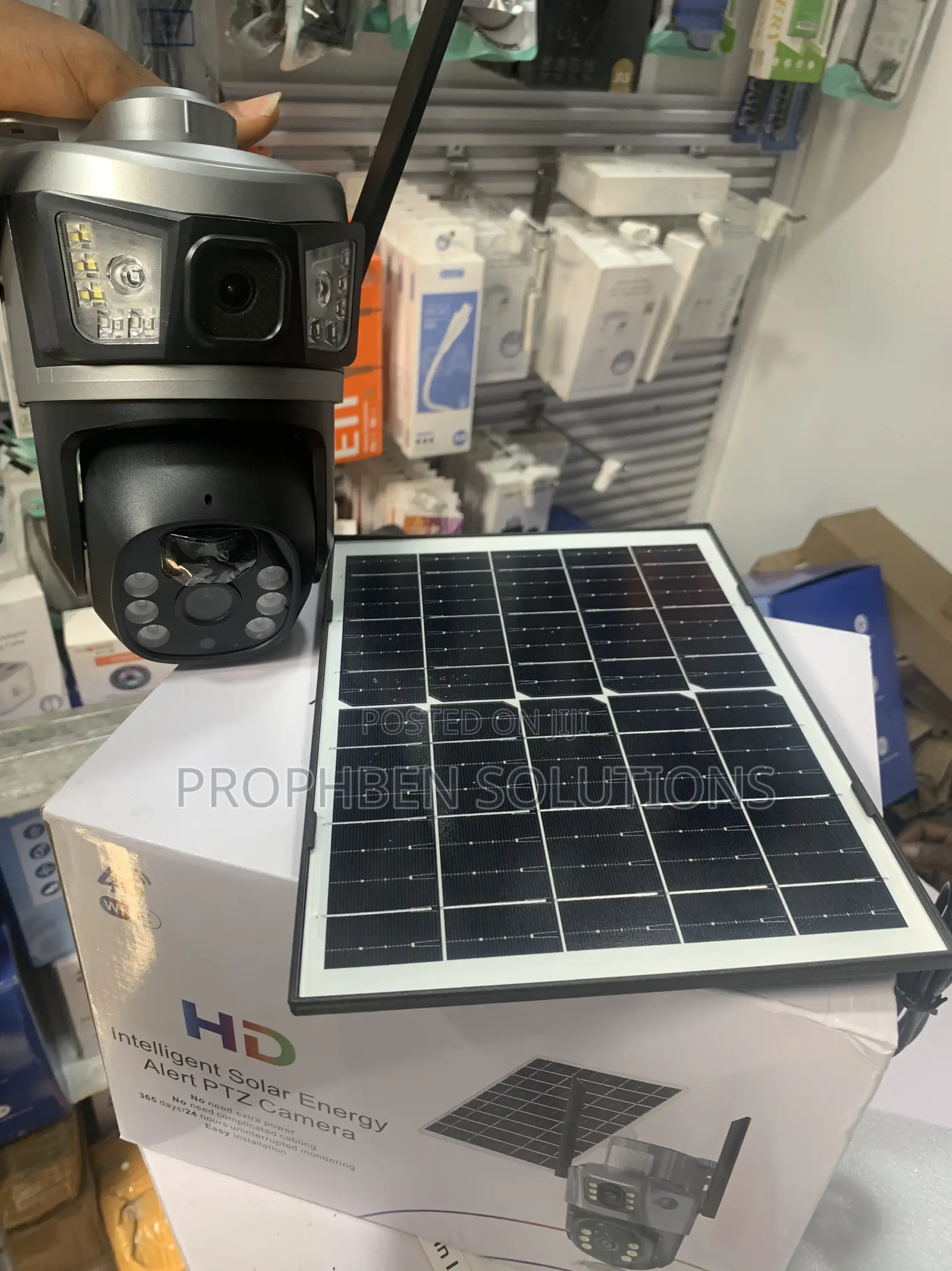 4G Two Lens Solar CCTV Camera