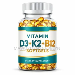 VITAMIN D3 + K2 + B12 SOFTGELS - Dietary Supplement 3 in 1