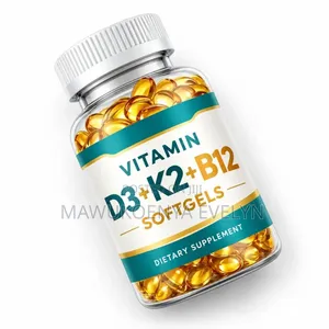 VITAMIN D3 + K2 + B12 SOFTGELS - Dietary Supplement 3 in 1