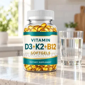 VITAMIN D3 + K2 + B12 SOFTGELS - Dietary Supplement 3 in 1