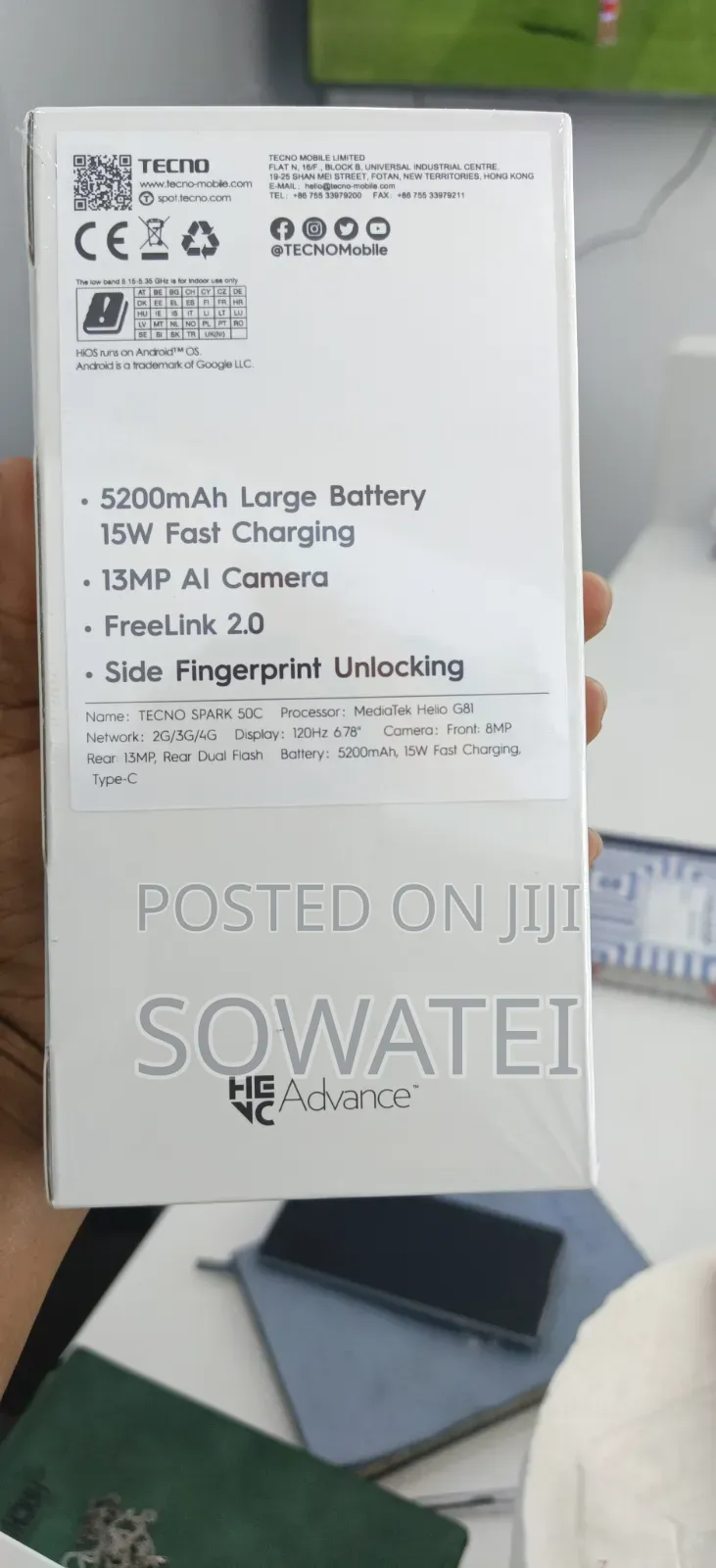New Tecno Spark 50 128 GB Pink