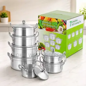 7-Piece Thickened Aluminum Cooking Pot Set