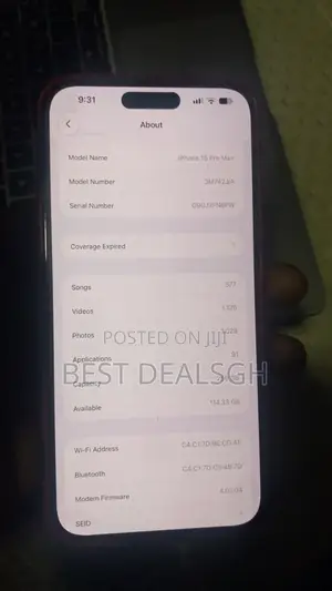 Apple iPhone 15 Pro Max 256 GB Silver