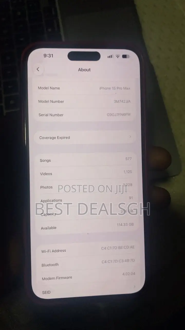 Apple iPhone 15 Pro Max 256 GB Silver