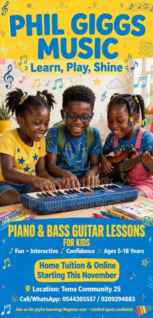 Piano and Guitar Lessons for Kids