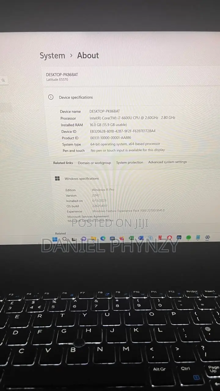 Laptop Dell Latitude E5570 16GB Intel Core i7 HDD 500GB