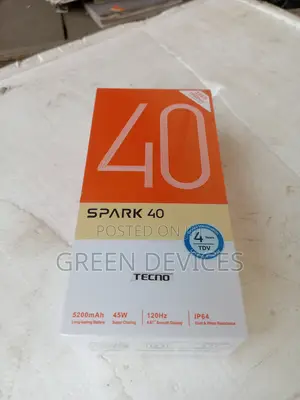 New Tecno Spark 40 256 GB Orange