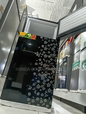 Westpool Refrigerator - Double Door, Floral Glass
