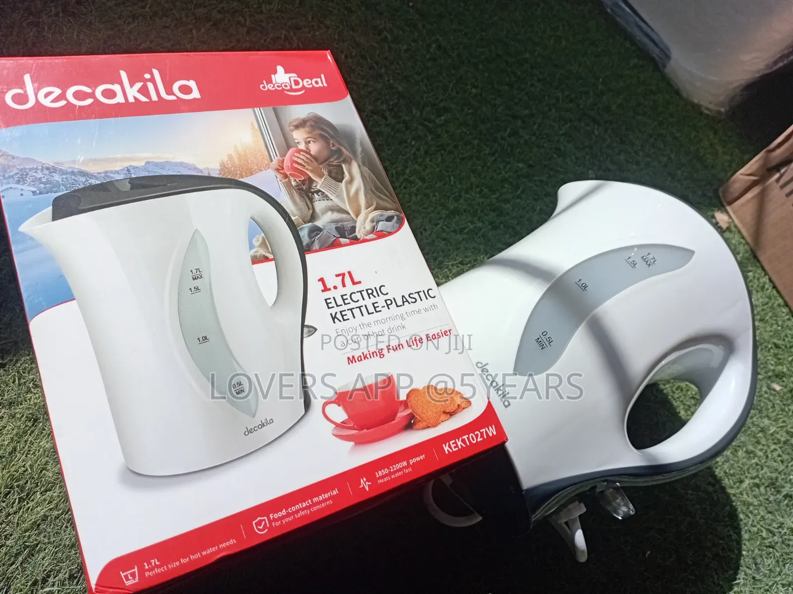 Decakila 1.7L Electric Kettle Convenient Kettle