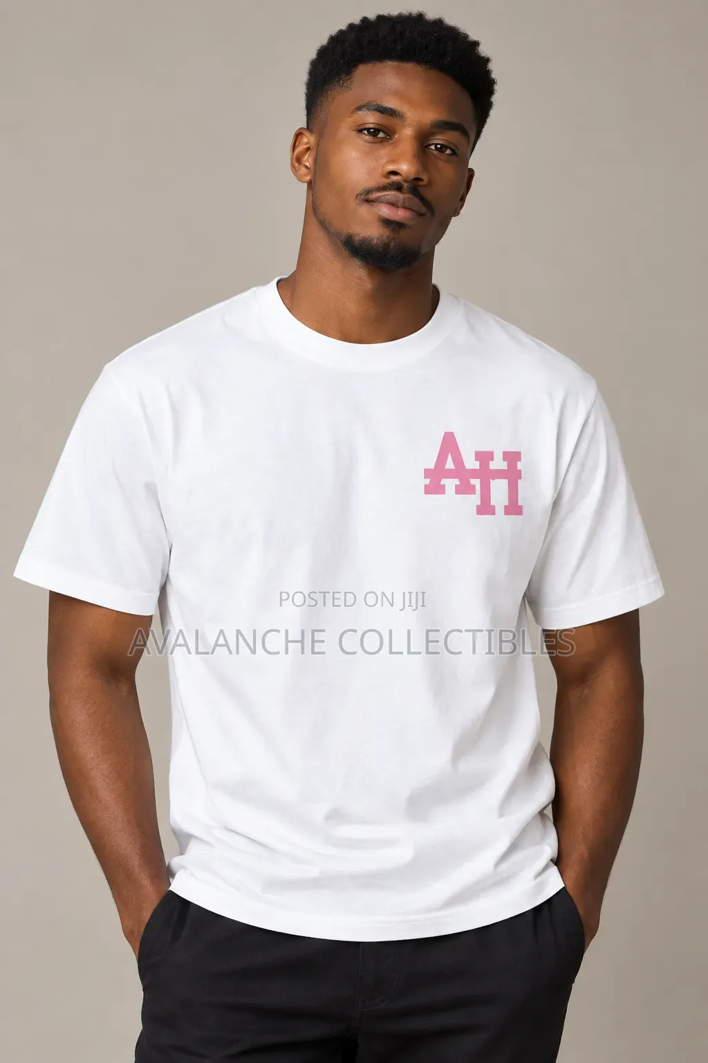 AH Plain White T-Shirt Medium and L