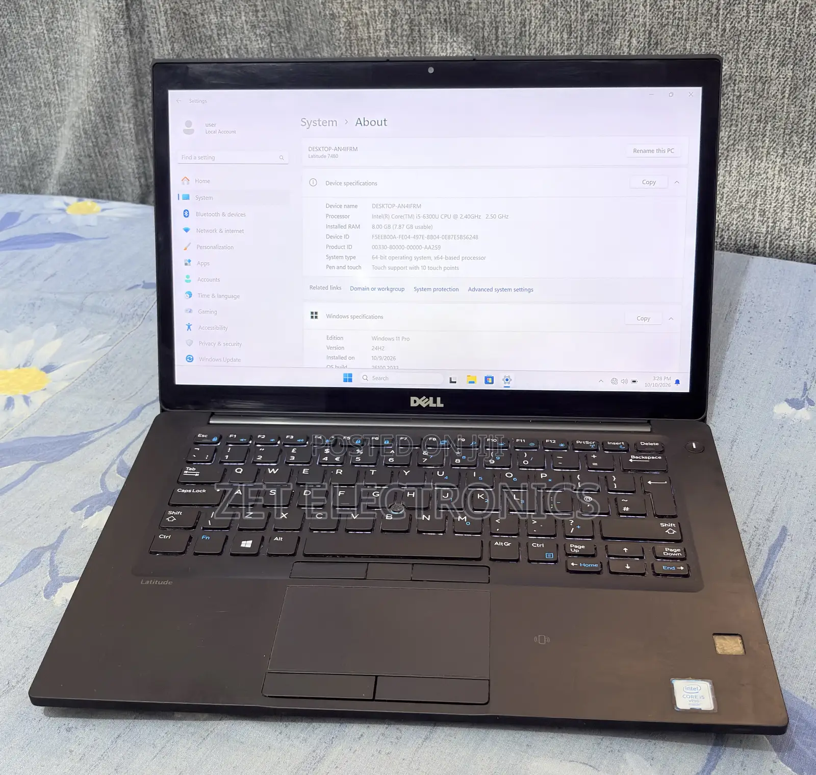 Laptop Dell Latitude 7480 8GB Intel Core i5 SSD 256GB