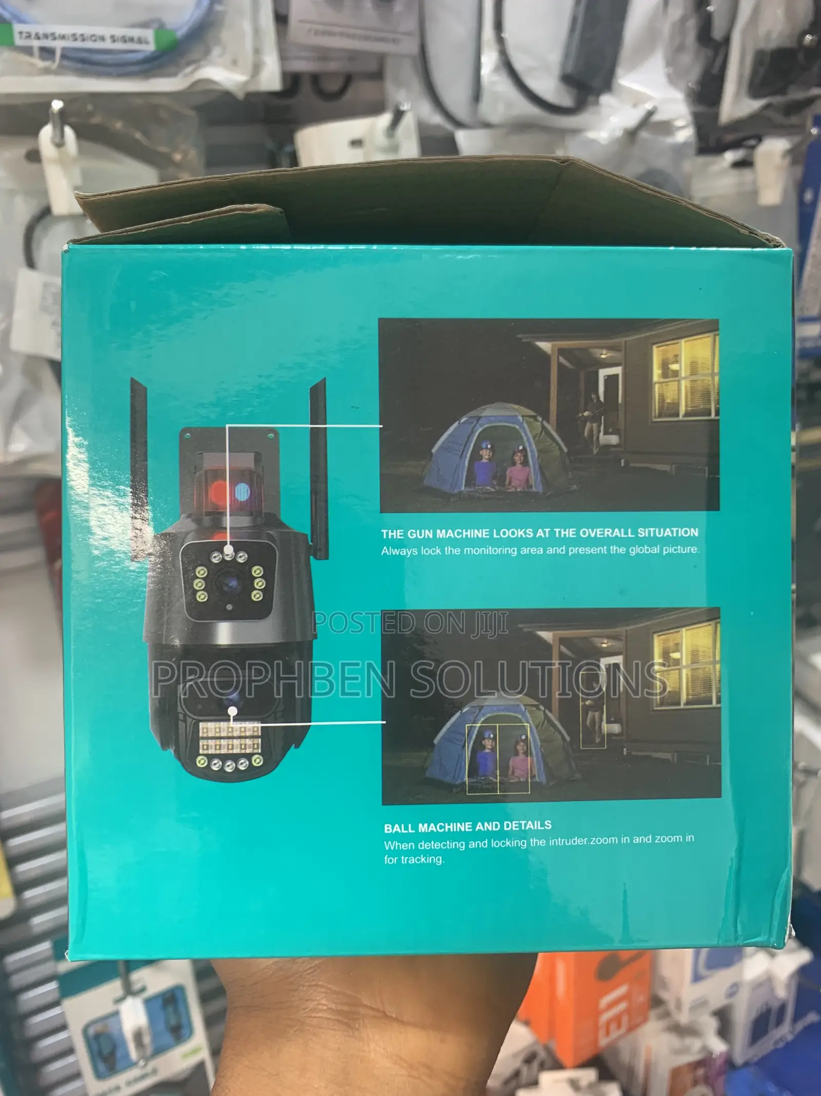 Dual Lens Waterproof CCTV Camera WiFi/wired