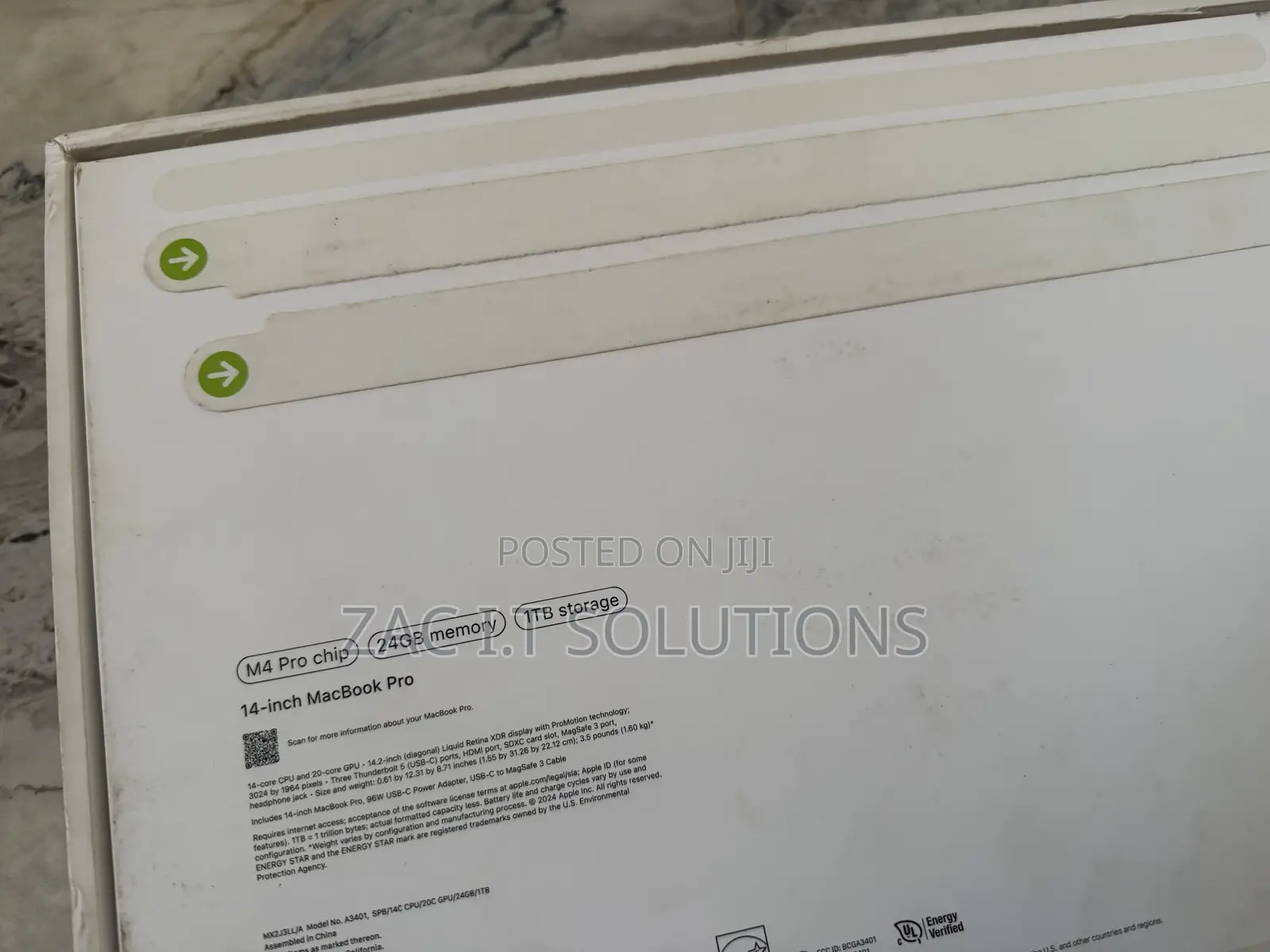Laptop Apple MacBook Pro 2024 M4 Pro 24GB Apple M4 Pro SSD 1T