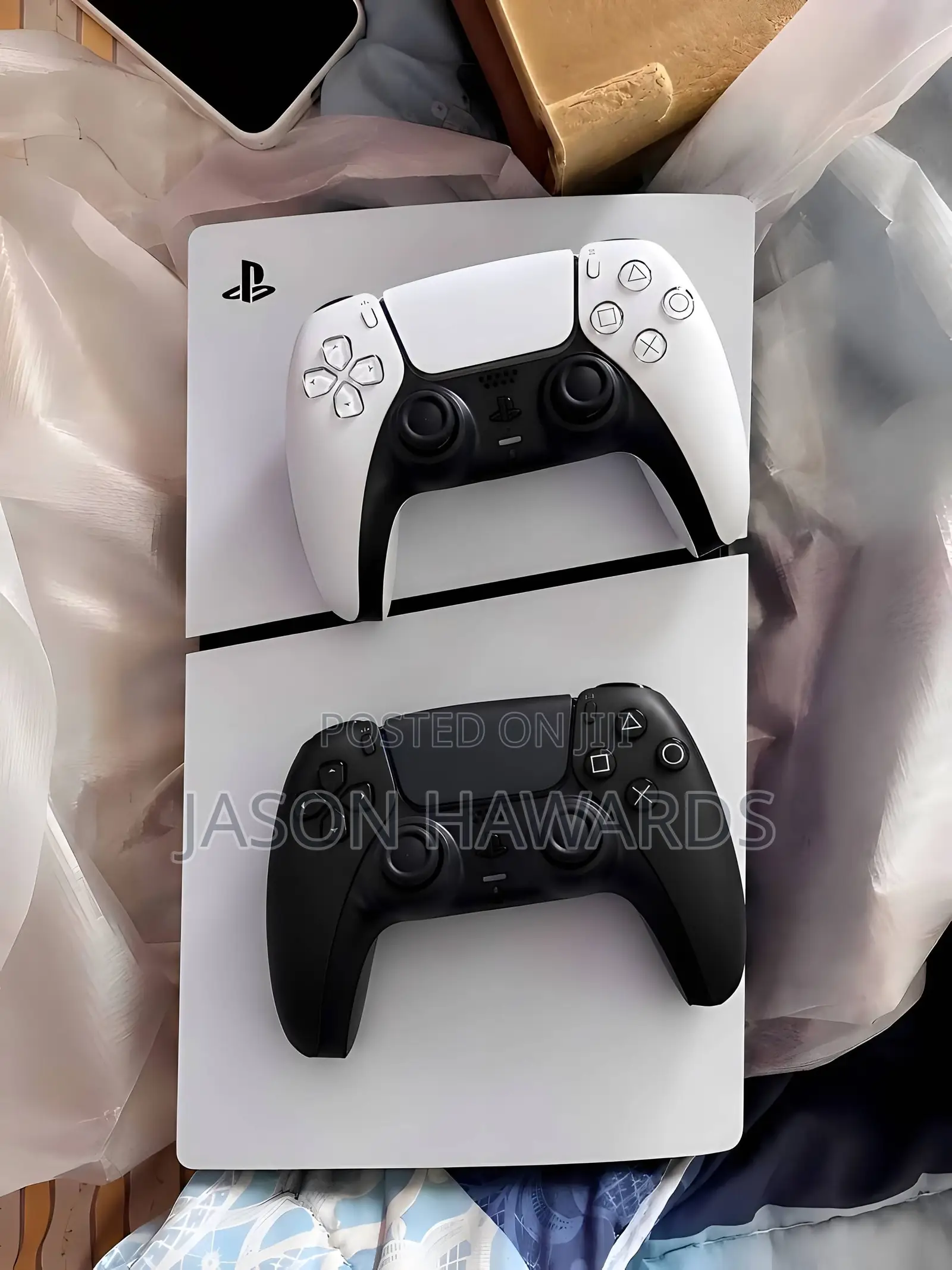 PS5 Slim With 2 Controllers and 10 Games