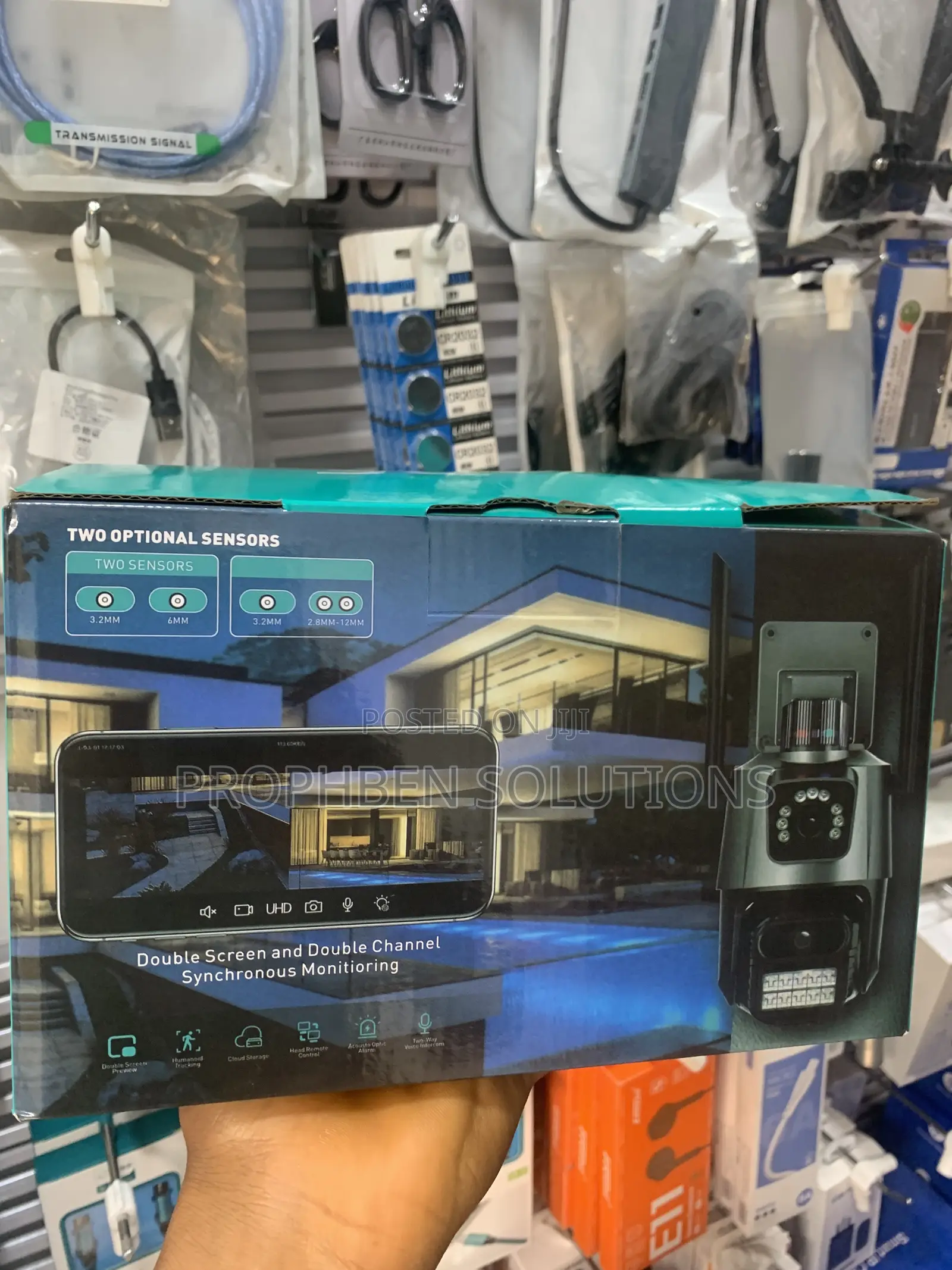 4G Dual Lens CCTV Camera