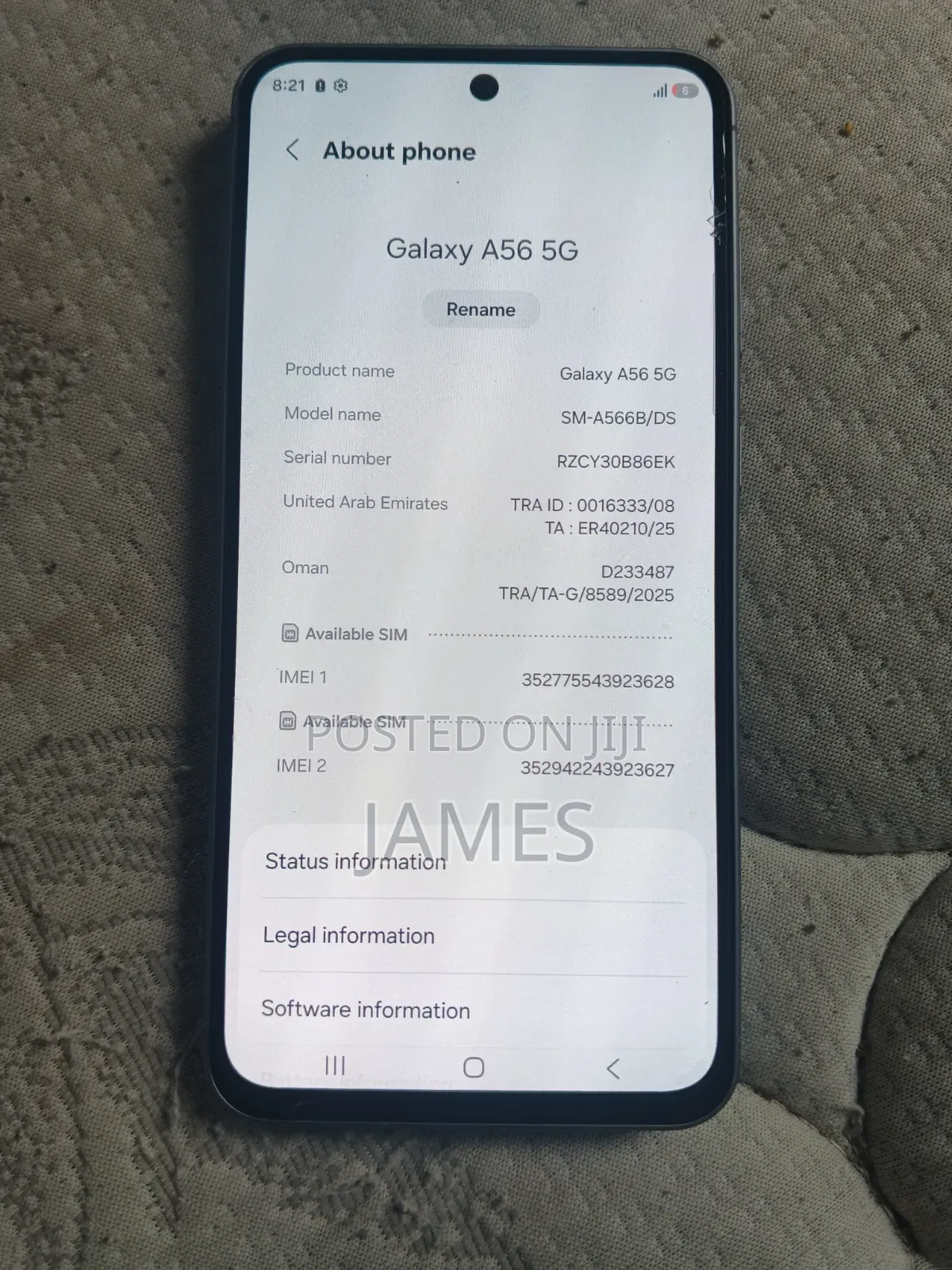 Samsung Galaxy A54 5G 128 GB Gray