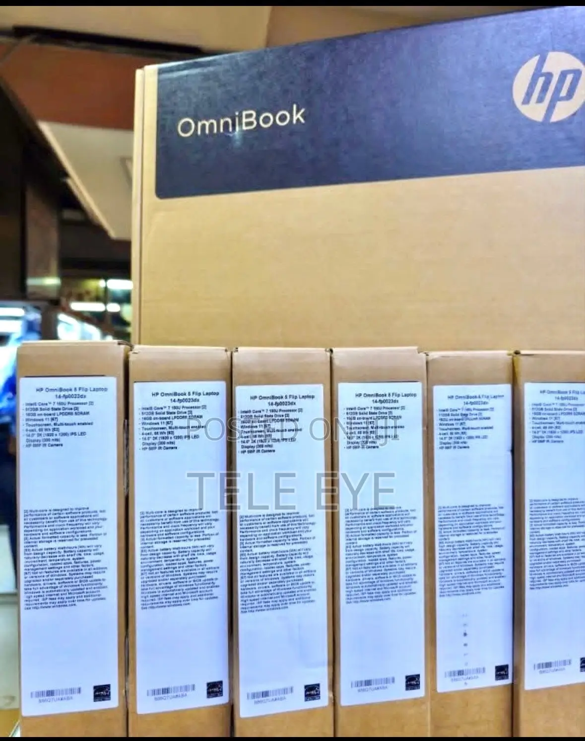 New Laptop HP OmniBook 5 Flip 14-fp0023dx 16GB Intel Core i7 SSD 512GB