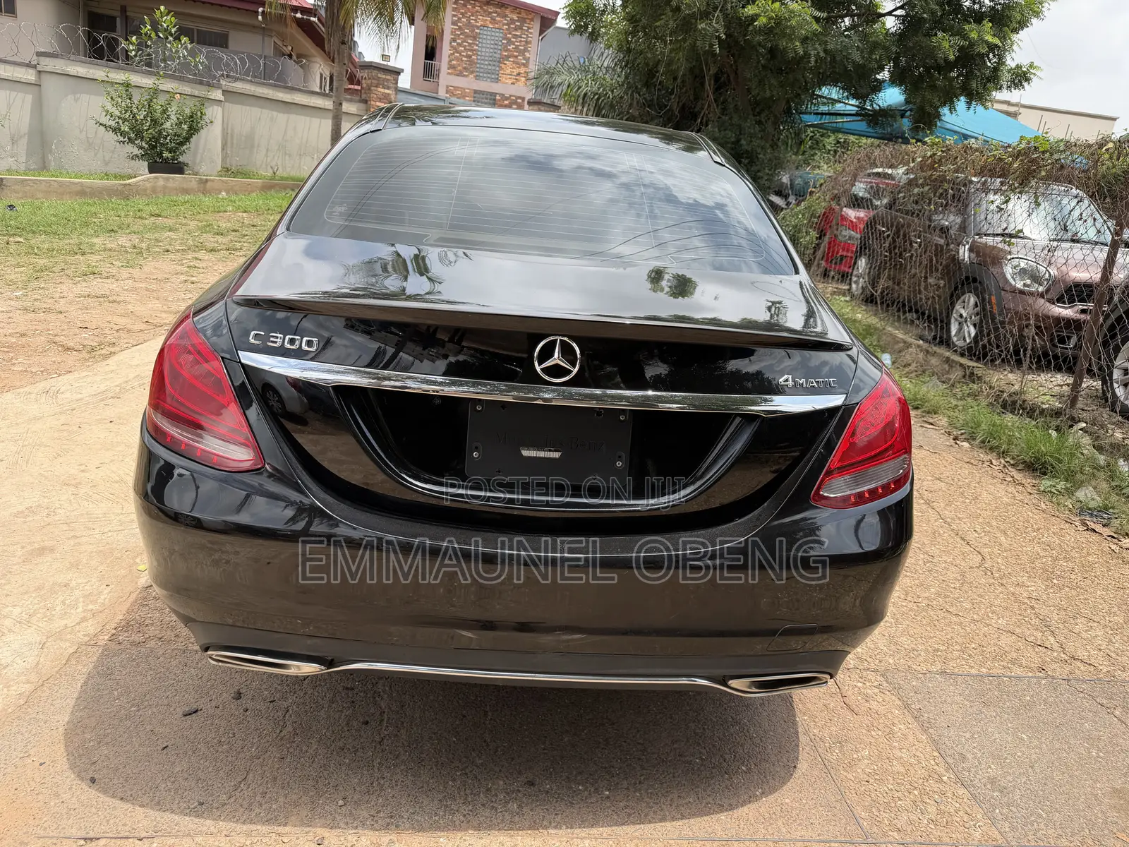 Mercedes-Benz C300 Luxury 4matic Sedan AWD (2.0L 4cyl 7A) 2017 Black