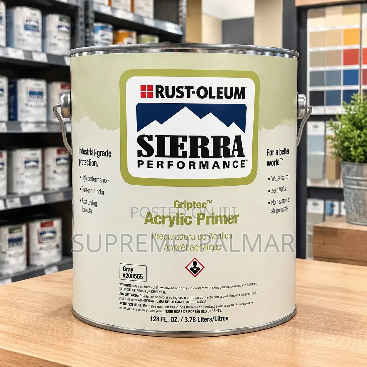 Griptec Acrylic Primer 1 Gallon – Gray Industrial Coating