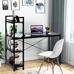 Computer Desk Study Table With Shelves