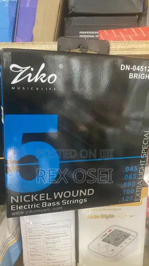 5 Bass Guitar Strings