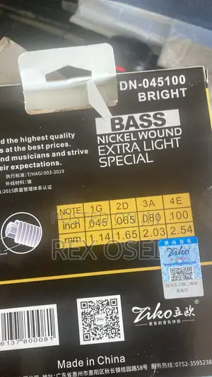 4 Bass Guitar Strings