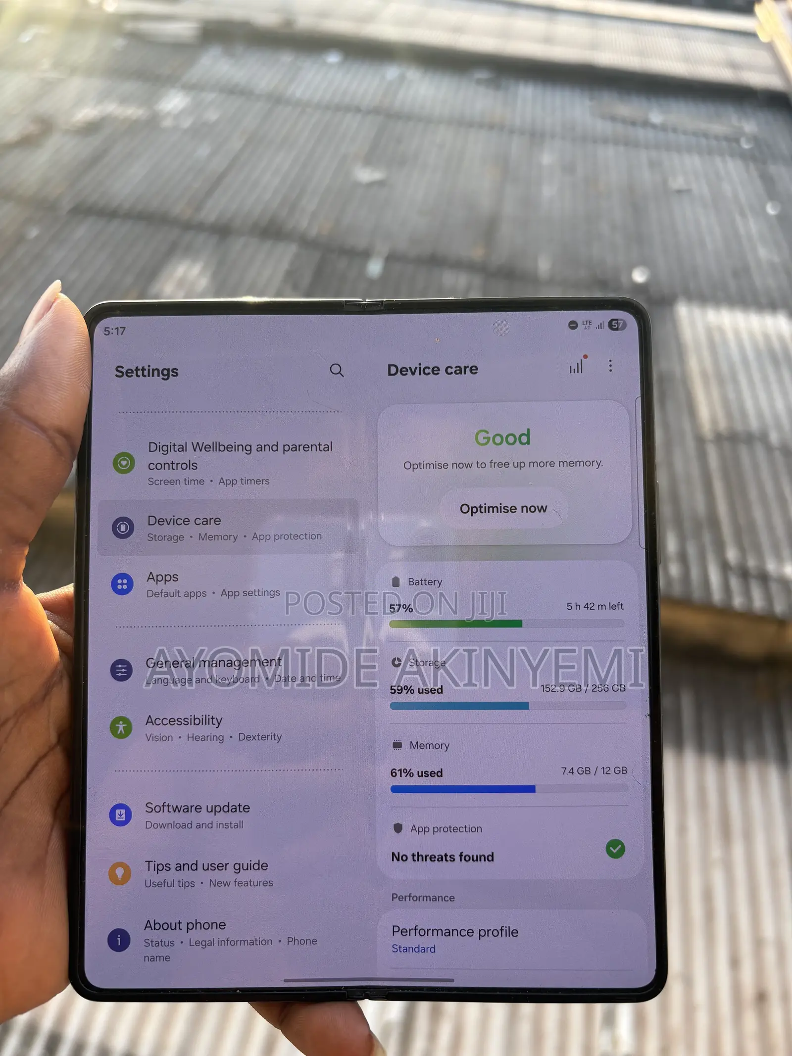 Samsung Galaxy Z Fold4 256 GB Black