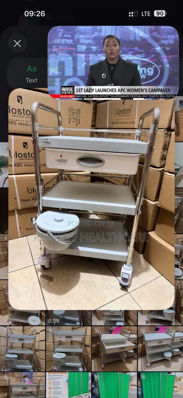 Medicine Trolley With Drawer