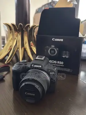 This Is Original Canon Eos R50 Mirrorless Camera + Lens 18-45mm